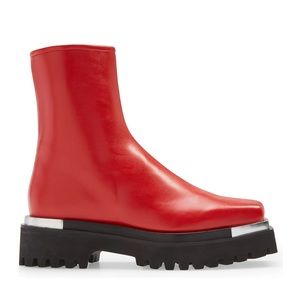 Jeffrey Campbell Devout Platform Boot in Red
